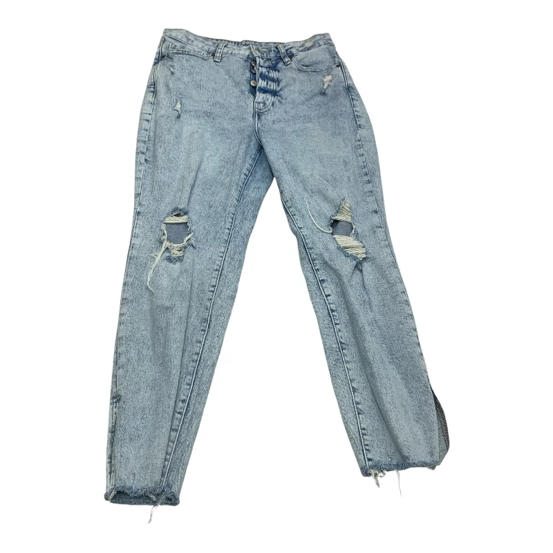 Jeans Straight By Old Navy In Blue Denim, Size: 10petite