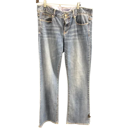 Jeans Wide Leg By Gap In Blue Denim, Size: 12